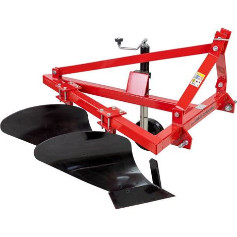 Dema – Charrue simple 2 socs pour tracteur – Attelage 3 points catégorie I – Pour tracteurs à partir de 15 CV – Largeur de travail 50 cm