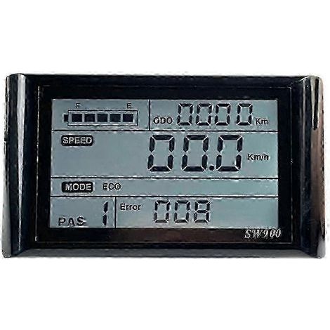 Compteur de vitesse étanche SW900 pour vélos électriques avec écran LCD, 24-72 V (1/4)