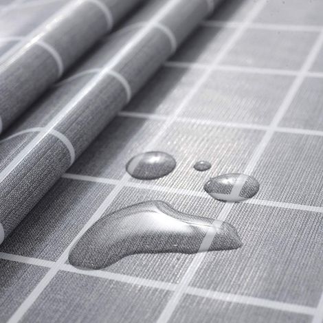 Rustique Plus de modèles imperméable PVC Nappe de Table Rectangulaire Résistant à l'huile Table Tissu(Gris,120x160cm) (1/5)