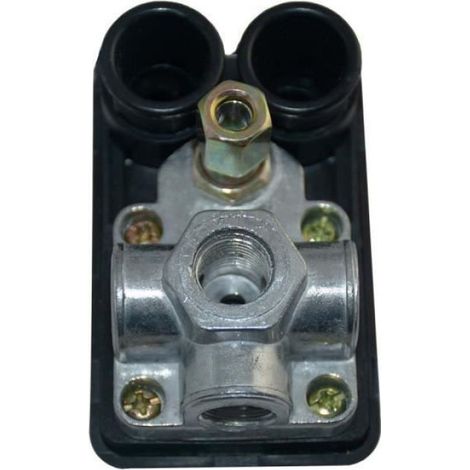 Pressostat - Membrane Mechanique - 4 Ports Femelle 1/4 Pouces - Reglage 3 10 Bar - 240 V - IP44 (1/4)