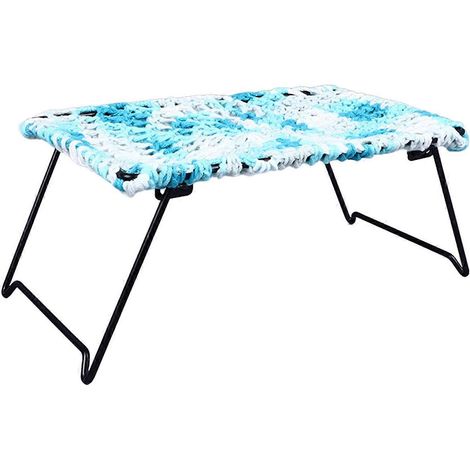 Lit suspendu pliable, doux et portable pour petits animaux (lézard, chat, chiot) - Bleu (1/3)