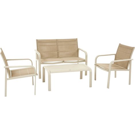Set di mobili da giardino piazza 4 posti in terracotta - Hespéride