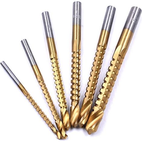 Poignée foret hélicoïdal 3-8mm, ensemble taraud composite pour bois plastique (1/2)