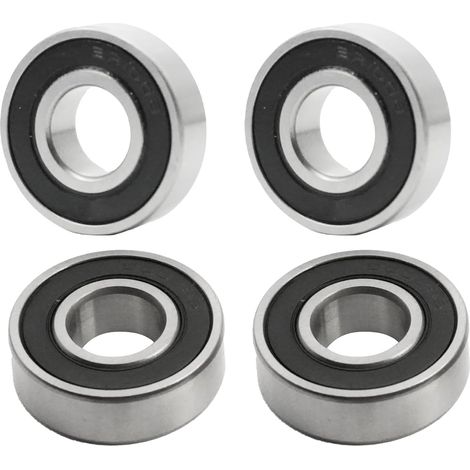 6001-2RS 6001-2RS Ball Bearings 12 x 28 x 8 mm for Electric Scooter G30/G30D E-Scooter, 6001 RS Double Shielded Carbon Steel Ball Bearings (6001 2RS 4pcs) (1/5)