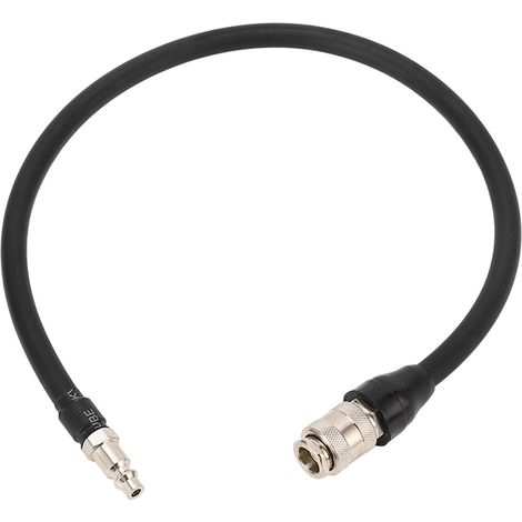 Flexible rallonge de gonflage 100cm avec embout femelle à connexion rapide pour pompe à air portable voiture moto vélo (1/5)