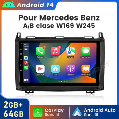 Autoradio JUNSUN Pour Mercedes-Benz Classe A B Vito W169 W639 W245 Android 14 CarPlay 2+64GB (1/5)