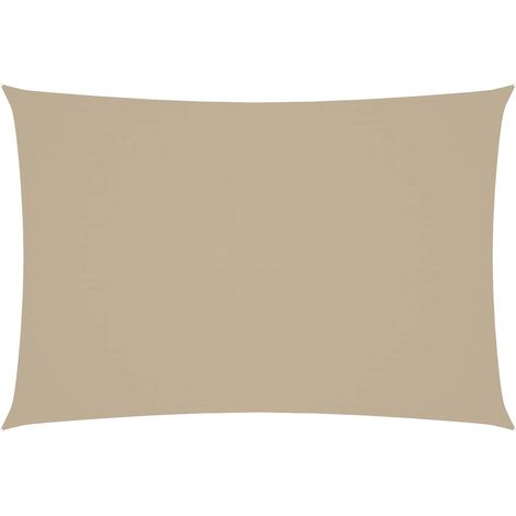 Maison Exclusive - Toldo de vela rectangular tela Oxford beige 2, (1/5)