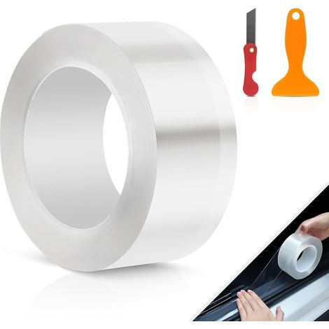 Film Transparent Autocollant Protection Voiture 5cm × 10m (1/5)