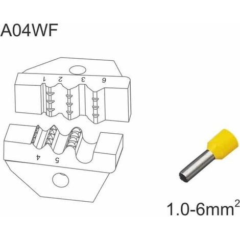 Matrice per crimpatura di puntalini 1-6 mmq