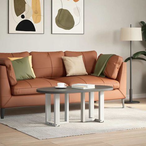 Maison Exclusive - Couchtischbeine T-Form 2 Stk. Weiß 28x25x(42-4