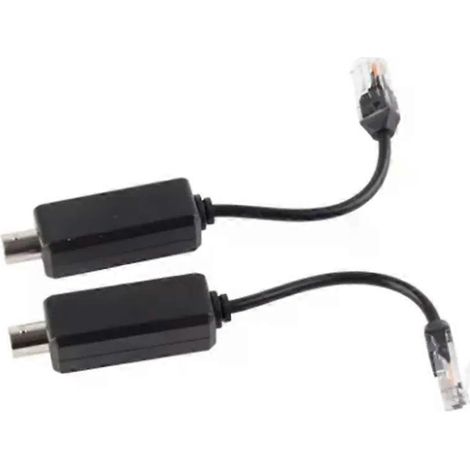 APPLIA-1CH Extenseur passif pour réseau IP 10/100 Mbps, émetteur-récepteur coaxial, pour caméra NVR IP, sur câble coaxial (1 paire). (1/4)