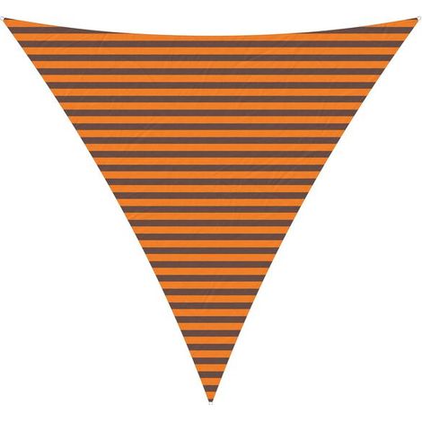Voile d'ombrage orange et marron, 4 x 4 x 4 mètres (1/5)