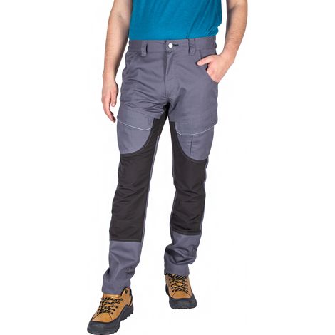 Pantalon de travail élastique Firi, modèle slim BHP, taille S, couleur grise