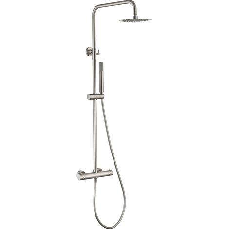 Set doccia termostatico Bless finitura nichel spazzolato [ IMEX® ] (1/3)