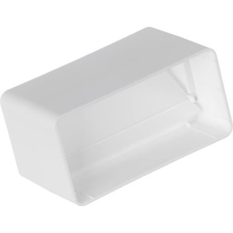 110x55mm Raccordo/Connettore con Valvola Antiritorno per Tubo Rettangolare - PVC (1/5)