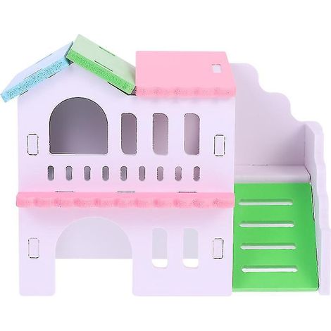1 maison à hamster à deux étages
