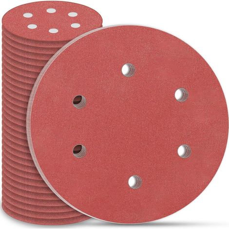 Schleifscheiben 225mm Klett 30 Langhalsschleifer Körnung P150 6 Loch (1/5)