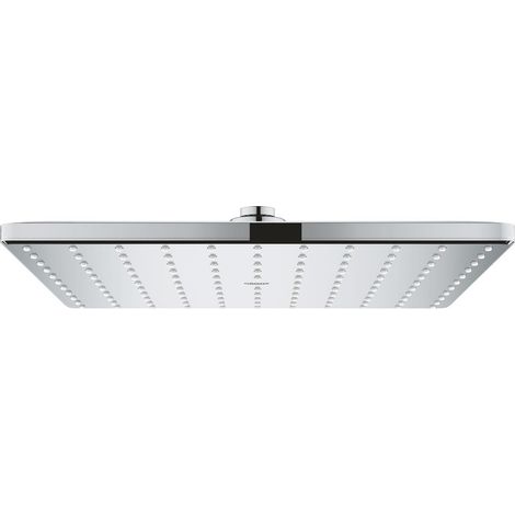 Grohe – Douche de tête Rainshower Mono 310 Cube 1 jet – Chrome – Débit 7,5 l/min – Rotule réglable 10° – Économie d'eau