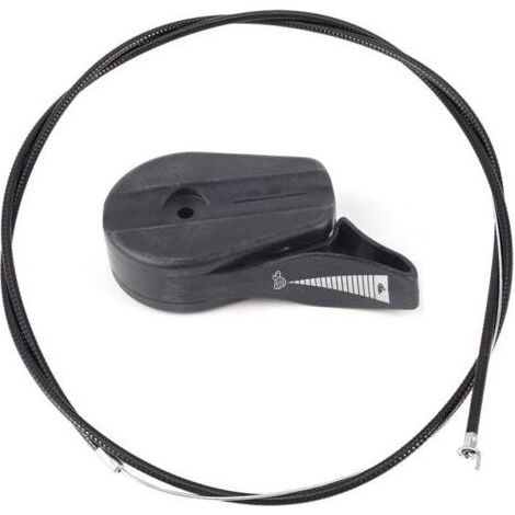 Lntyq Kit de remplacement pour câble d'accélérateur de 57 pouces, kit de poignée de levier de commande universel pour tondeuse (noir) (1/5)