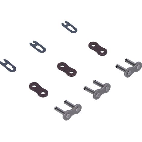 Maillon de chaîne 530H en acier allié, lot de 9 connecteurs à clip pour moto, quad et dirt bike, robuste et résistant. (1/5)