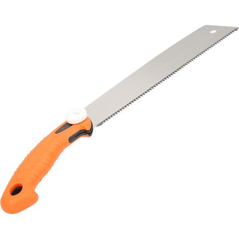 Scie à main manuelle portable de 25 cm (10 pouces) antidérapante et antirouille pour le travail du bois