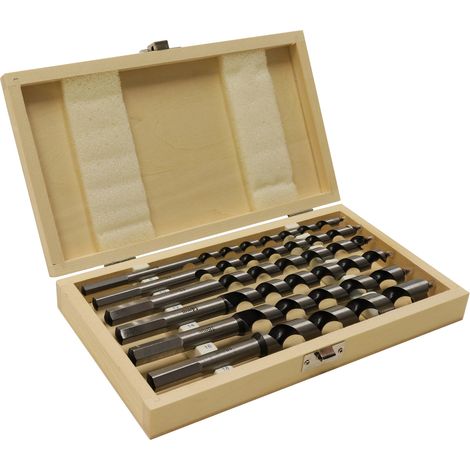 Coffret foret bois long 230 mm - 6 pièces - Par coffret