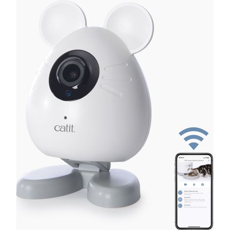 Cat-it Pixi cámara blanca para gato con visión nocturna