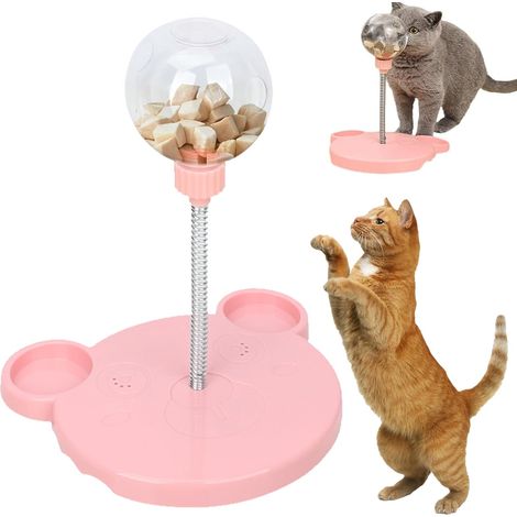 Distributeur Interactif avec Ressort,Jouet Oscillant pour Chien,Distributeur de Friandises Interactif avec Ressort,Distributeur de Friandises pour Animaux de Compagnie,pour Chiens (1/4)