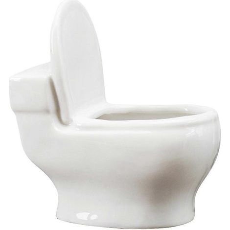 Kreativer Mini-Toiletten-förmiger fleischfarbener Keramik-Blumentopf für Garten- und Heimdekoration