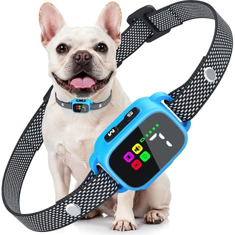 Collier Anti Aboiement pour Petits Chiens, Rechargeable Anti Aboiement Collier Dressage avec 3 Modes Son/Vibration, 7 Niveaux de Sensibilité, Étanche IP67 pour Petits Moyen Chiens