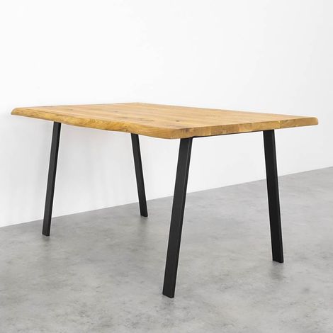 Pata de mesa metálica negra URIS BASIC 75x72
