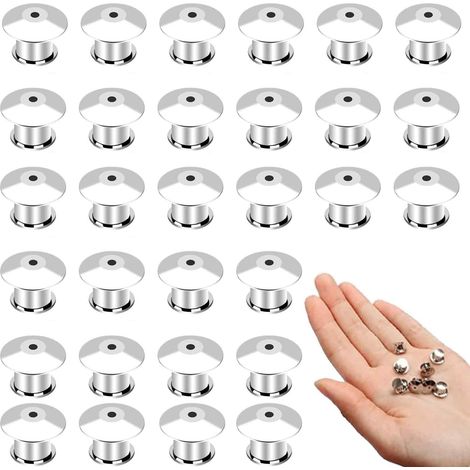 30 boucles à aiguille argentées (1/5)