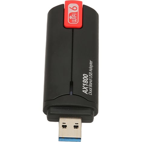 Adaptateur WiFi 6 USB 3.0 1800Mbps, Double Antenne, Compatible MU-MIMO pour PC et Ordinateur Portable (1/5)