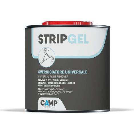 Camp STRIP GEL, Sverniciatore professionale in gel per legno, ferro e muro, Elimina vernici, impregnanti e fondi