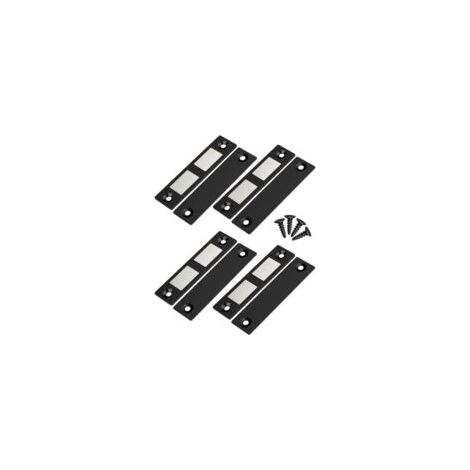 4er-Set ultradünne magnetische Schranktürverschlüsse, starke Magnetriegel für Schranktüren, Schubladen, Schiebetüren, Küchenmöbel, Haushalt, Schwarz