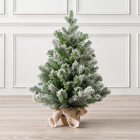2ft Mini Flocked Christmas Tree (1/5)