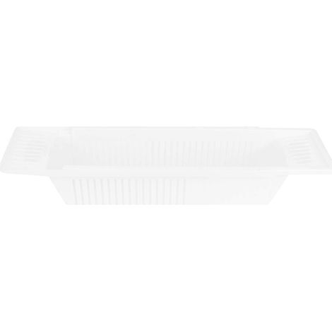 Plateau de Baignoire, Support de Rangement Rétractable pour Baignoire, Organisateur de Jouets de Bain, Panier de Rangement, Fournitures de Salle de Bain pour Shampoing, Gel'-'-