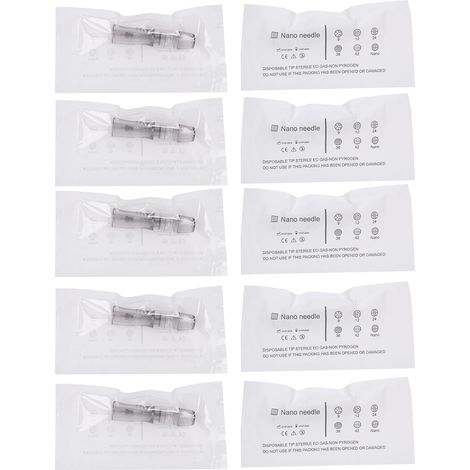 Kit de 10 aiguilles microblading 5D Nano pour machine électrique de rajeunissement cutané - Accessoires micro-aiguilles professionnels (1/5)