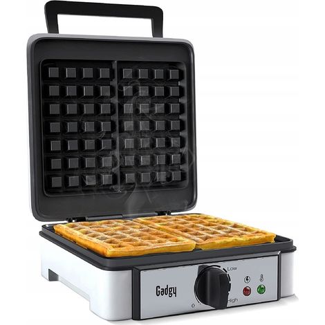 Gaufrier belge, puissant, 1200 W, deux grandes gaufres