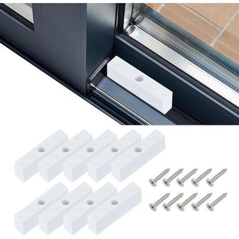 Verrous De Fenêtre Coulissante Sécurité Bloqueurs De Fenêtre, Bloqueurs D'ouverture De Fenêtre Réglables Montage À Vis Unique Pour Fenêtres Verticales, Blanc 20 Pcs (0.8 Pouce) (1/5)