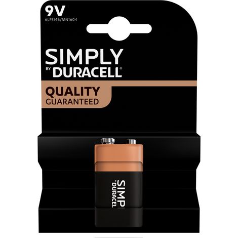 1 Pile Simply Duracell - 9V 6LR61