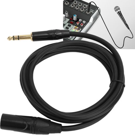 Câble Microphone XLR Mâle vers Jack 6.35mm Mâle pour Signal Équilibré - JD6006 3m / 9.8ft (1/5)