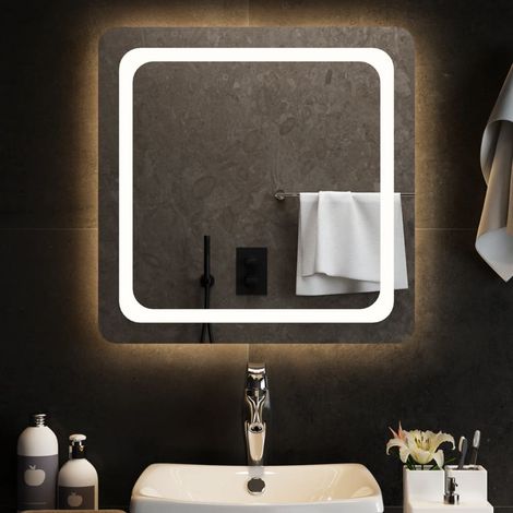 Miroir de salle de bain à LED Miroir de douche 60x60 cm 12513 (1/5)