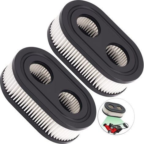 Patronenfilter für Luftfilter 593260, 798452, 334404, Ersatzfilter für Rasenmäher (Motoren 4247, 5432, 5432k, 09P00, 09P702, 550E, 500EX, 550EX, 625, 575EX) (2 Stück)