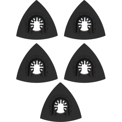 Set mit 5 Wollpolierpads mit legiertem Stahlsockel, dreieckige Filzpolierpads für oszillierende Werkzeuge (1/5)