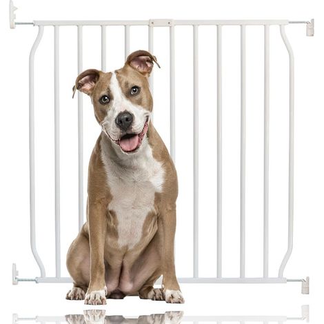 Bettacare Eco Screw Fit Pet Gate, White, 70cm - 80cm, Screw Fitted Dog Gate, Safety Gate for Puppy (1/4)