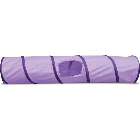 Gioco per gatti tunnel lilla 120 cm