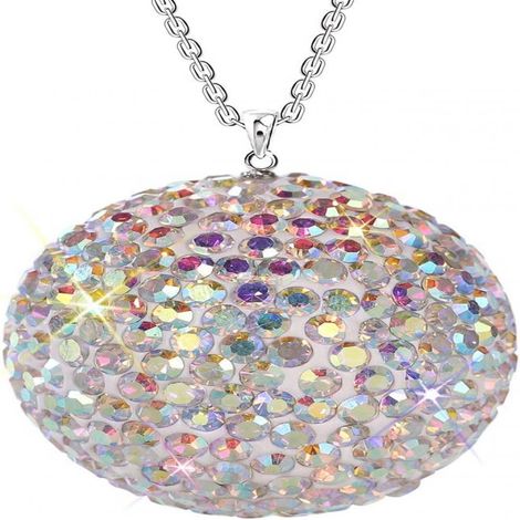 Pendentif Rétroviseur - Boule Porte-Bonheur Cristal - Décoration Automobile Suspendue - 3,5 cm - Chaîne 45 cm - 1 pièce (1/5)