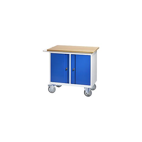 eurokraft pro Banco da lavoro compatto con rotelle con 2 (1/2)