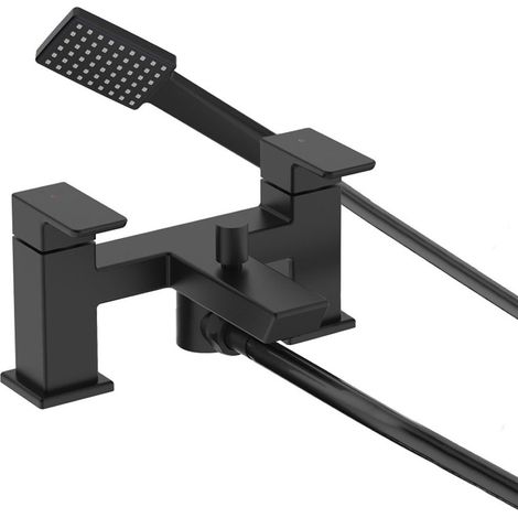 Bristan Cobalt Bath Shower Mixer Tap Pillar Mounted - Black (1/5)